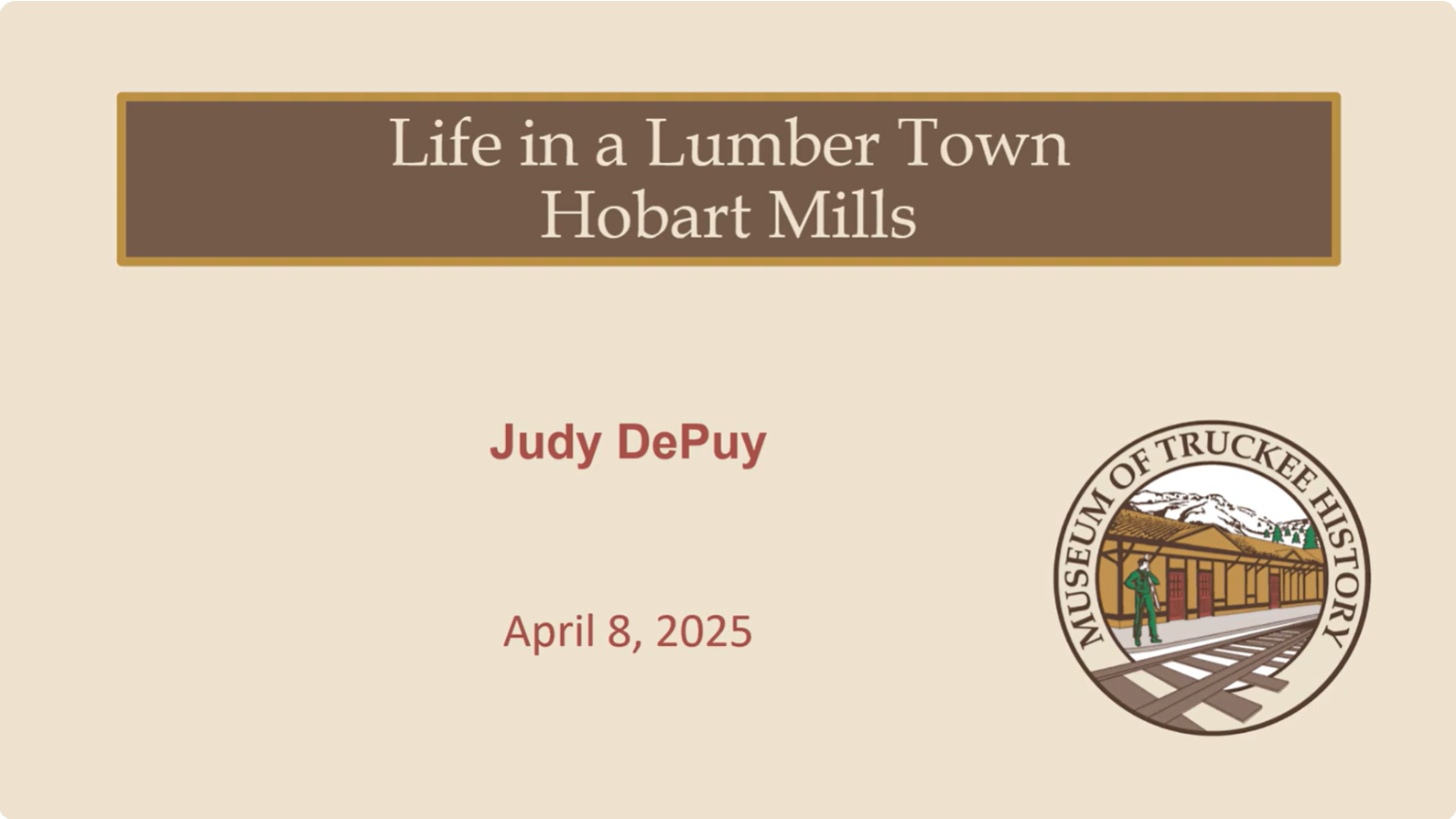 Life in Hobart Mills, California